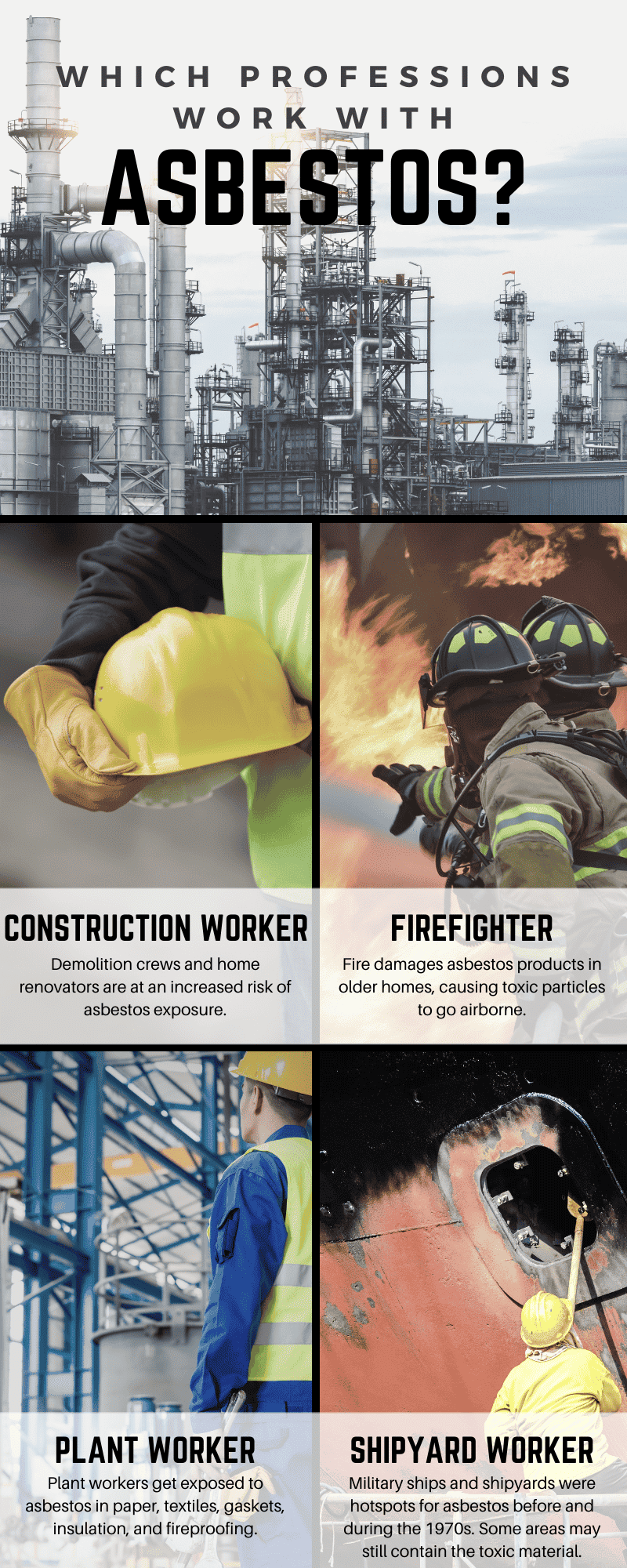 Which Professions Work with Asbestos? [INFOGRAPHIC]