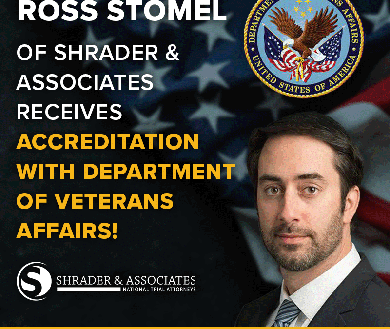 Ross Stomel of Shrader & Associates Receives Accreditation With Department of Veterans Affairs