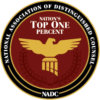 National Assoc Distinguished Counsel - Top once percent